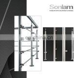 Outdoor Balcony Railing Design Stainless Steel Glass Railing Balustrade Handrail thumbnail-6