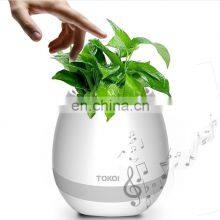 LED Smart 7 Colors Changed Night Light Musical Blutooth Plastic Flower Pot for Home Decoration or Gifts thumbnail-5