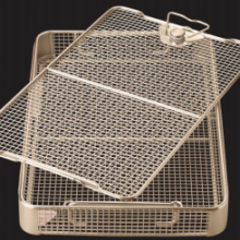 Sterilisation Basket – Replace Green Plastic Trays Screen Baskets Made of Perforated Plate thumbnail-1
