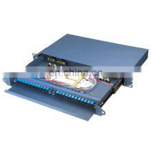 Sliding Type Fully Equipped FTTH 24 Port SC Fiber Optic Patch Panel