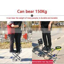 Outdoor Multifunctional Strong Load-Bearing Aluminum Alloy Carp Fishing Chairs Adjustable Backrest Four-leg Recliner Folding Fis thumbnail-3