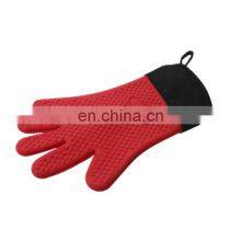 Best Selling Rubber Heat Resistant Silicone BBQ Grilling Baking Oven Mitt Gloves thumbnail-4