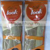 The Look Gold 22 Synthetic Hair Weave With Clips,7pcs Clips on 18" Weave,17clips/100g/pcs ,color P18-22 thumbnail-3