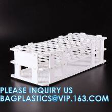 Laboratory Medical Different Color 16mm Removable Plastic Test Tube Rack, Detachable Centrifuge Tube Rack Color Tube Storage Rack Plastic Test Tube Rack thumbnail-4