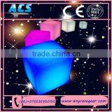 ACS new invention color changing rechargable led cube,led cube light for bar,cafe,garden,home decoration