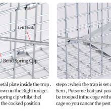 Double Door Entry Collapsible Animal Trap Cage Possum Cat Folding Live Animal Cage Trap thumbnail-5