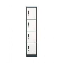Modern Simple Single 4 Door Locker Durable Metal Sturdy Steel Cupboard