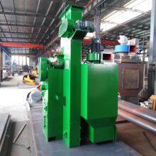 RUBBER Conveyor Belt Carrying Work Piece Cleaning Iron Bed Frame & Mesh Type SMALL Shot Blasting Machine thumbnail-4