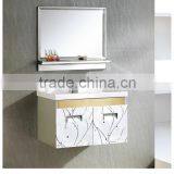 Wall Hanging American Style Stainless Modern Bathroom Basin Cabinet thumbnail-2