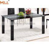 Cheap Black Glass Dining Table and Chair thumbnail-2