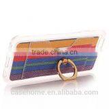 Leather Coated Soft TPU Case for IPhone 6 Ring Grip Stand Holder Cover Case thumbnail-2