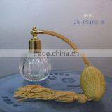 High Transparent Glass Perfume Bottle 60ml With Any Color Atomizer Bulb Bottles