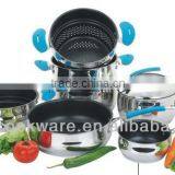 10pcs Stainless Steel Cookware+steamer Set
