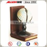 8.6" poly resin globe decoration bookend