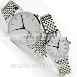 Best couple watch japan movt all stainless stell factory watch