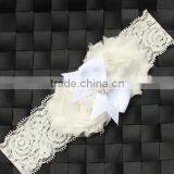Fashion Baby Lace Flower Headband Infant Headband Toddler Headband Navy Blue Headband Baby Flower Hair Band Wh-1738 thumbnail-6