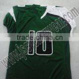 Custom Green and White American Football Jersey thumbnail-1