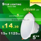 15W Downlight LED Recessed Light Ultra Bright Warm White 220V thumbnail-1