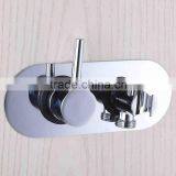 Brass Shower Tap With Holder, Chrome Finsih and Wall Mounted thumbnail-1