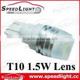 Top T10/194/501/W5W 1.5W With Lens Car Front LED Lights