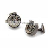 Plating Gun Black Watch Automatic Winder,mechanical Watch Gear Cufflinks thumbnail-2