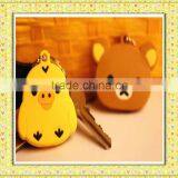 Prmotional Custom Rubber Cartoon Pvc Novel Key Head Cover