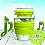 Special Design Pyrex Glass Teacup With Insulating Rubber Heat Resistant Flower Tea Cup 450ml Glass Tea Kettle 6 Color Design thumbnail-1