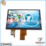 OEM TFT LCD Colorful 7inch 1024x600 Flexible Tft Lcd Display With Lvds Interface