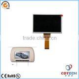 TFT LCD High Resolution 7"inch Car Seat LCD Screen Advertising Display 1024*600 Tft Lcd Display