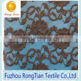 2015 New Design Black Gauze Lace Fabric for Sexy Nightgown