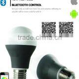 E27 Music Alarm Group Bluetooth E27 Dimmable 16Million Colors Smart LED Light Bulb 85-265v thumbnail-6