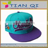front 3D embroidery lovely fashion Aruba blue snapback caps