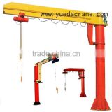 BZ model 0.5~5 ton fix pillar jib crane