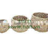 2015 New Product Round Water Hyacinth Basket for Home Decoration and Furniture thumbnail-1