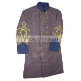 ACW Double Breasted Frock Coat With Blue Cuff and Collars