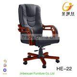 Professional Design Antique Wood Executive Boss Chair Swivel thumbnail-4