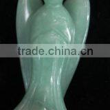 Semi Precious Stone Green Aventurine Angel Carving thumbnail-1