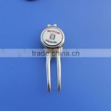 fashion divot tool with silver plating