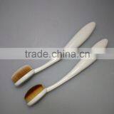 New Design White Tooth Shape Oval Foundation Brush