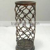 Wroght Iron Home Decoration Table Top Black Pillar Holder, Black Candle Holder thumbnail-1