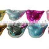 Ceramic Electroplated Bird Candle Holder