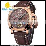 WJ-5502 Genuine Leather Multifunction High Quality Waterproof Megir Men Automatic Mechanical Watch thumbnail-5