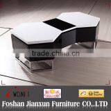 YA617 Black and White design High gloss Rotate Coffee table