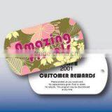 Dog Tag Shaped Plastic Key Tag (PVC) thumbnail-1