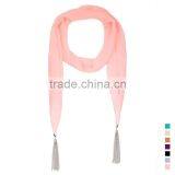 Wholesale Simple Rainbow Color Easy to Carry Soft Scarf