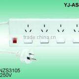 Australia SAA 4-outlets Power Strip W/Switch