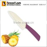 5.5" Characteristic Ceramic knife(conchoidal knife) with purple plastic handle