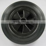 8'' Black Rubber Wheel thumbnail-1