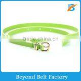 Hot Mens Womens Stylish Candy Colors Skinny Silicone Placstic Belt in Stock thumbnail-1