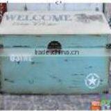 Vintage Wooden Storage Trunk Box